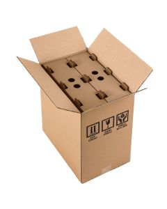 Cajas de alta protección para envío de botellas - 6 botellas - Uso industrial B2B